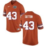 Men's Florida Gators #43 Nicolas Sutton NCAA Nike Orange Authentic Stitched College Football Jersey QIA7162AR